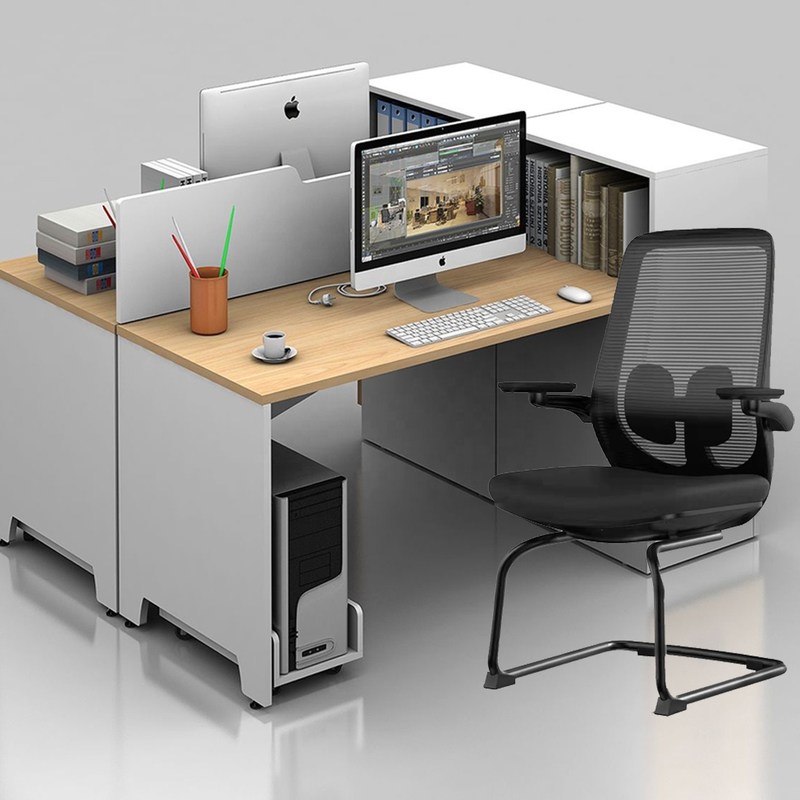 Y-SEATER মিড-ব্যাক Mesh অফিস কনফারেন্স চেয়ার 2D আর্ম সঙ্গে শীতল এবং আরামদায়ক থাকুন