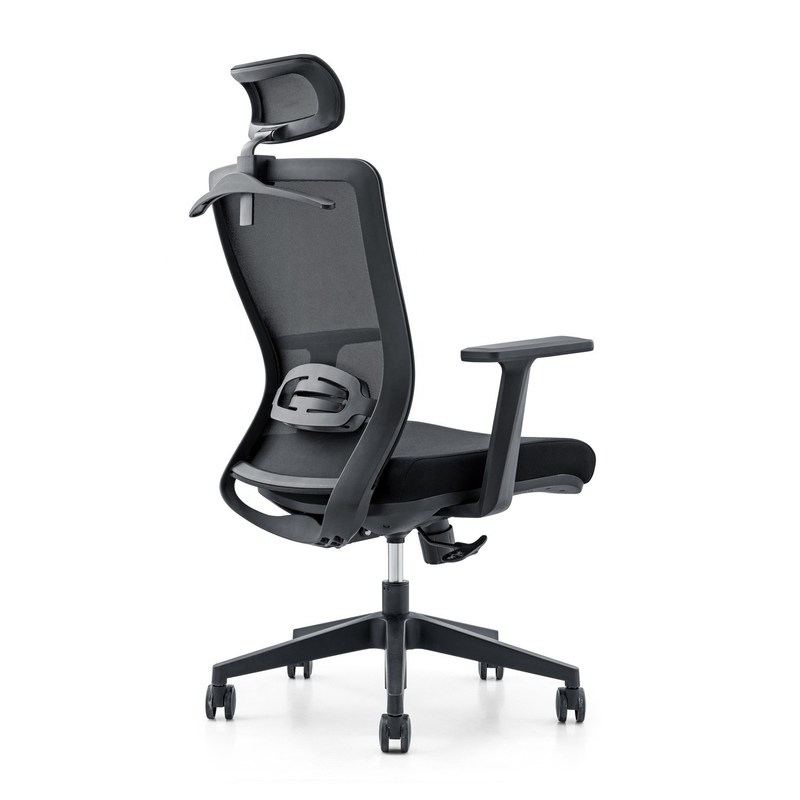 650*690*1150-1250মিমি অ্যাডজাস্টেবল লাক্সারি অফিস চেয়ার, যা জাল ফ্যাব্রিক এবং ফিক্সড আর্মরেস্ট সহ