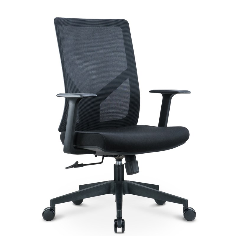 বিনামূল্যে নমুনা শিপিং Cadeira Mesh Mid-Back Swivel Adjustable Task Chair for Office