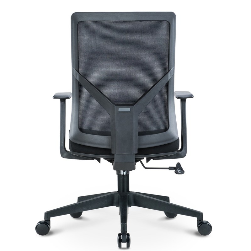 বিনামূল্যে নমুনা শিপিং Cadeira Mesh Mid-Back Swivel Adjustable Task Chair for Office