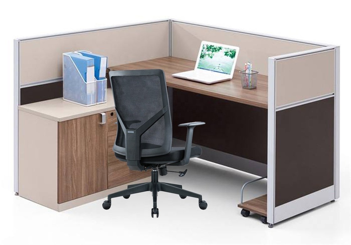 বিনামূল্যে নমুনা শিপিং Cadeira Mesh Mid-Back Swivel Adjustable Task Chair for Office