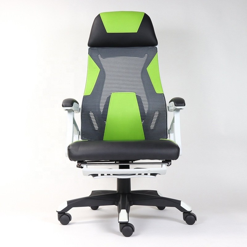 সম্মেলন কক্ষের জন্য কমলা রঙের কাস্টমাইজযোগ্য ফ্যাব্রিক জাল ব্যাক সুইভেল অফিস আসবাব