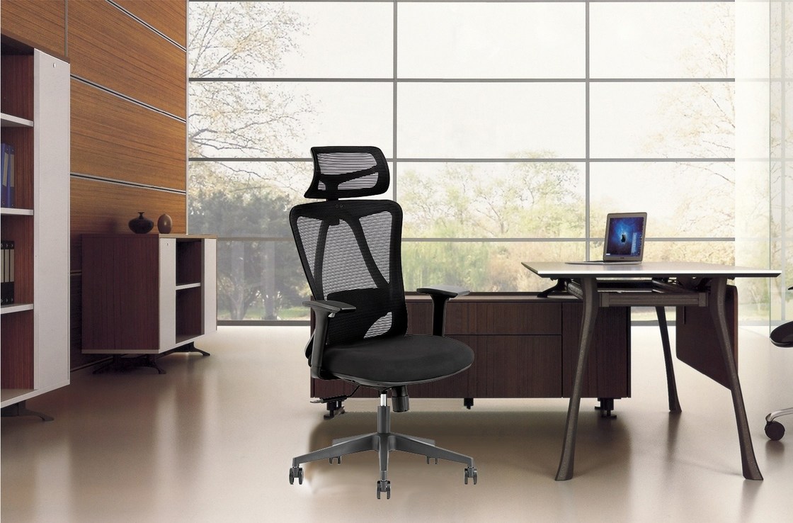 Adjustable High Back Office Swivel Chair with Comfortable Seat Cushion and 3D Armrest
