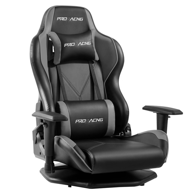 NO Foot Fixed Chassis Rotating Esports Chair HCYZ পিভিসি চামড়া কম্পিউটার রেসিং গেমিং চেয়ার