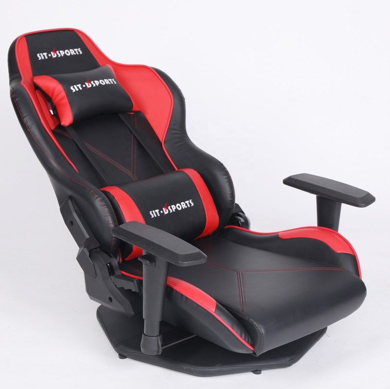 NO Foot Fixed Chassis Rotating Esports Chair HCYZ পিভিসি চামড়া কম্পিউটার রেসিং গেমিং চেয়ার