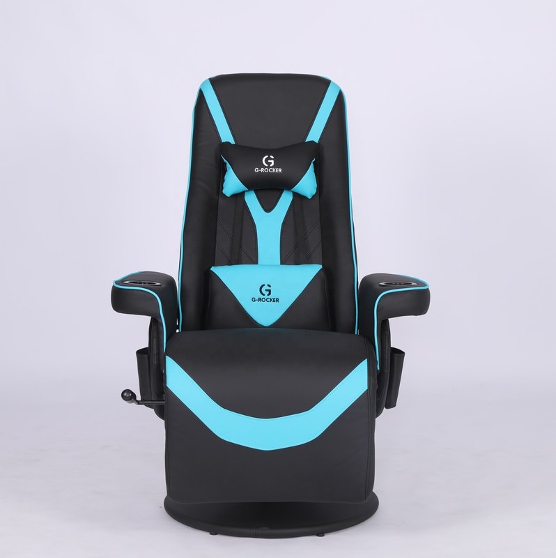 নির্দিষ্ট অফিস চেয়ার বিলাসবহুল গেমিং চেয়ার, গোলাপী রেসিং স্টাইলের চামড়ার কাপ হোল্ডার সহ